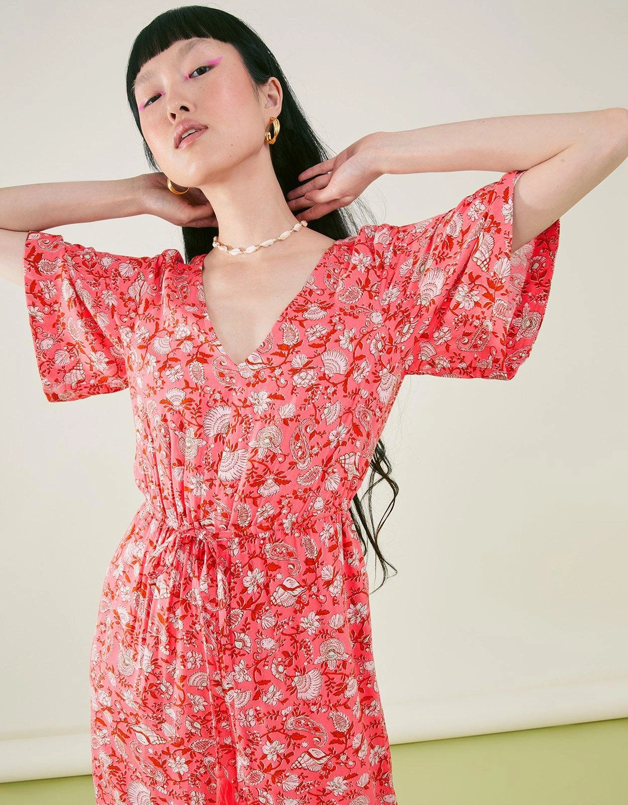 Accessorize Shell Print Wide Leg Jumpsuit 4 Accessorize Shell Print Wide Leg Jumpsuit - Image 2