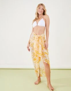 Accessorize Leaf Print Sarong