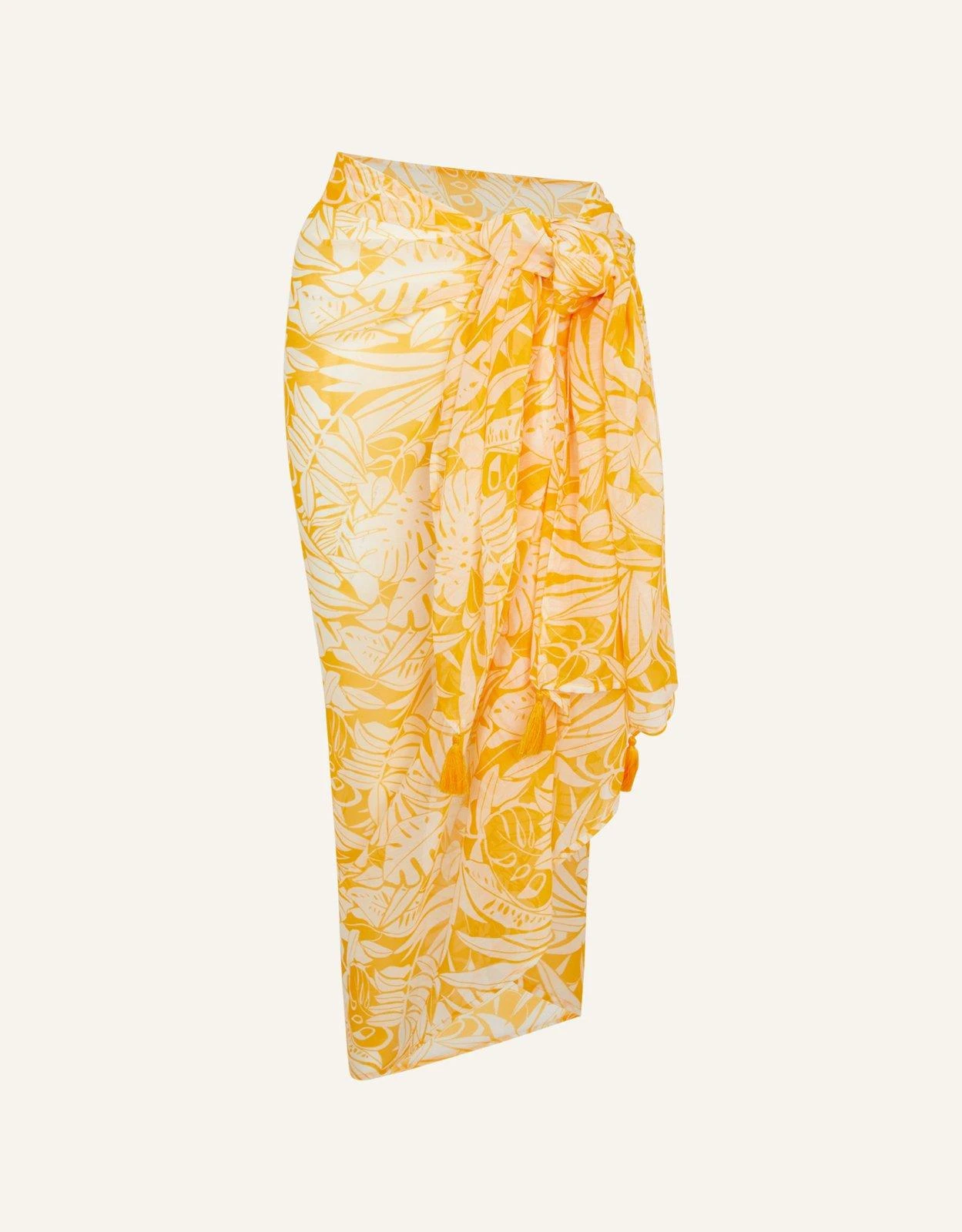 Accessorize Leaf Print Sarong 4 Accessorize Leaf Print Sarong - Image 2