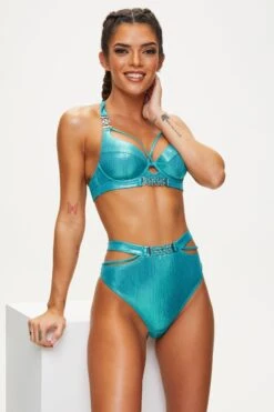 Ann Summers Maldives High Waisted Bikini Bottom -Dorothy Perkins Shop m5050890628698 blue xl 4